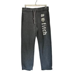 Y2K Kids Abercrombie & Fitch Gray Logo Sweatpants Size L